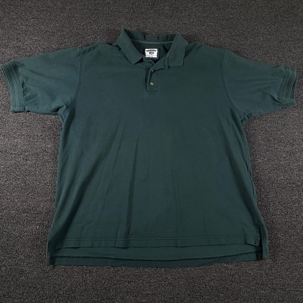 Lee Polo Shirt Mens XL Casual Collection Green Short Sleeve Piqué EUC